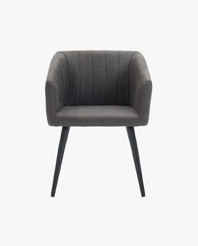 Esszimmerstuhl aus Stoff (Samt) Farbauswahl Retro Design Stuhl mit Rückenlehne Sessel Metallbeine Duhome 8065