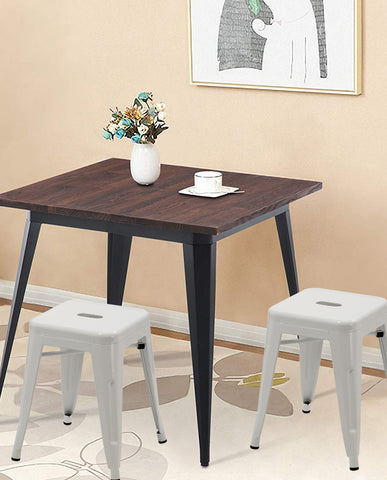 Duhome Eisen / Metall Hocker Höhe 46 cm Arbeitshocker Stapelbar und Robust Industry Design Farbauswahl 665A