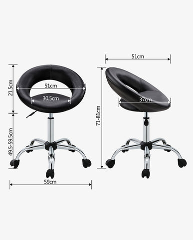 Rollhocker / STUHL in 3 Farben, mit Lehne ,Praxishocker Drehhocker TYP 171XF Hocker