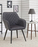 Load image into Gallery viewer, Esszimmerstuhl aus Stoff (Samt) Farbauswahl Retro Design Armlehnstuhl Stuhl mit Rückenlehne Sessel Metallbeine Duhome 8058