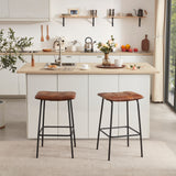 Load image into Gallery viewer, Duhome 2x Barhocker Barstuhl Gestell aus Metall Tresenhocker gepolstert Sitzhöhe 71 cm 5298D1