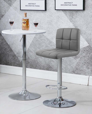 Duhome Barhocker 2x Barstuhl Kunstleder oder Stoff Tresenhocker Bar Sessel gut gepolstert höhenverstellbar mit Lehne eckig 451Y