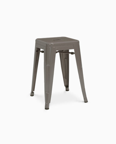 Duhome Eisen / Metall Hocker Höhe 46 cm Arbeitshocker Stapelbar und Robust Industry Design Farbauswahl 665A