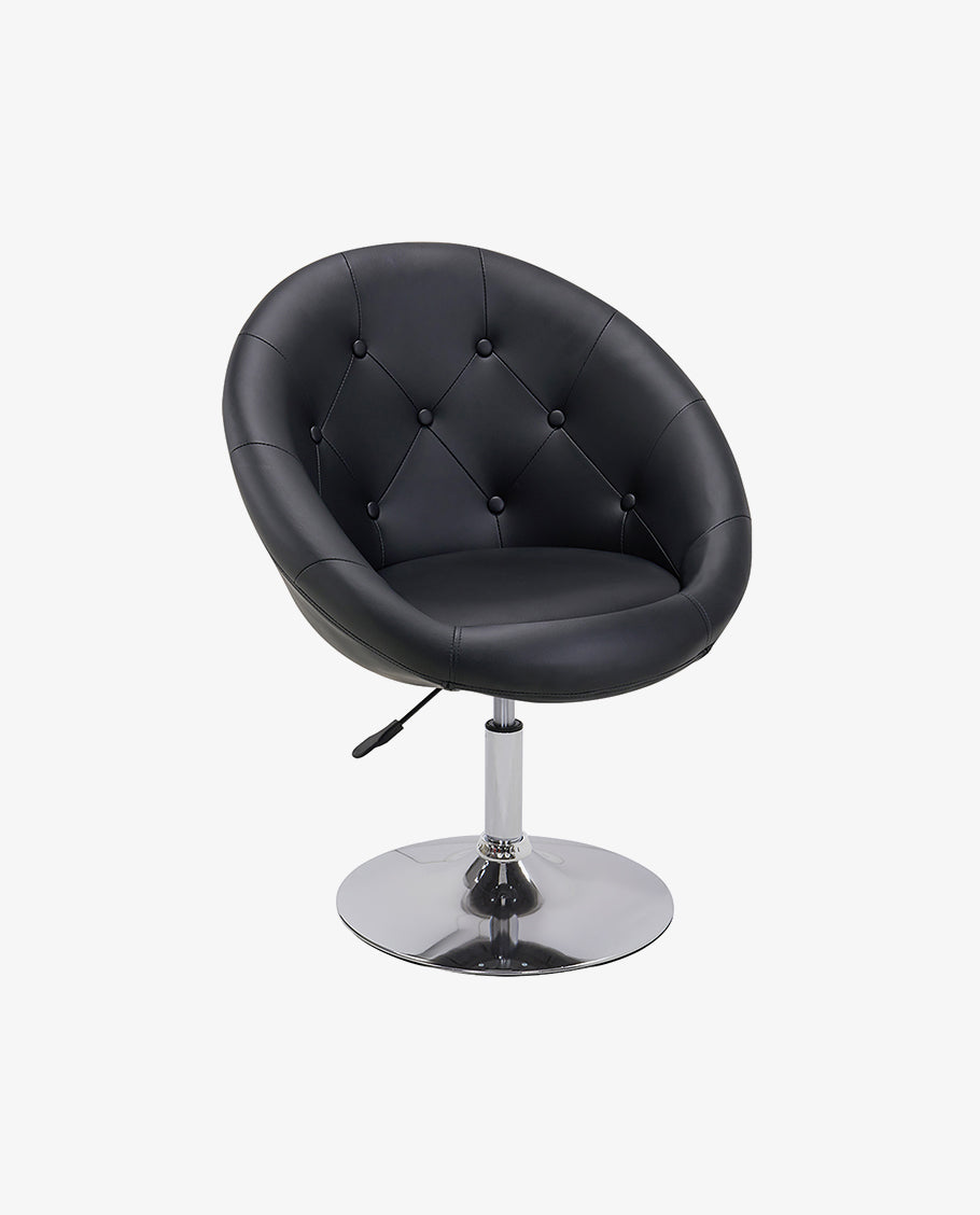 Retro Cocktailsessel mit Kunstleder - Höhenverstellbar & 360° Drehbar Loungesessel TYP 509A
