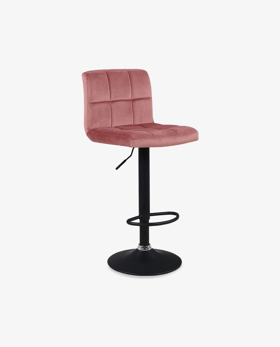 Duhome Barhocker 2x Barstuhl Kunstleder oder Stoff Tresenhocker Bar Sessel gut gepolstert höhenverstellbar mit Lehne eckig 451Y